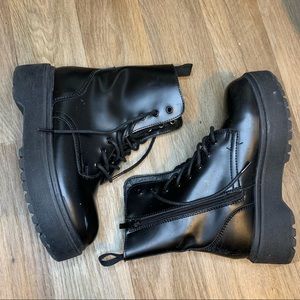 black boots little girl